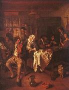 Jan Steen Inn with Violinist Card Players china oil painting reproduction